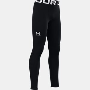 Under Armour boys black coldgear athletic sports leggings pants small 6 7 years